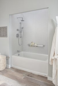 A new bathtub/shower combination